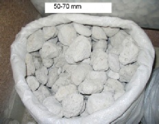 Granulats de pierre ponce de 50 a 70 mm