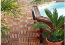 Dalles en bois extérieur  